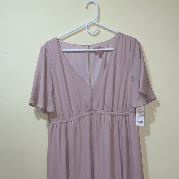 Womens New Show Me Your Mumu Emily Pink Maxi Dress - Picture 4 of 12